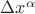 $\Delta x^{\alpha}$