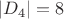$|D_4|=8$