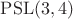 $\mathrm{PSL}(3, 4)$