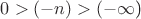 $0 > (-n) > (-$\infty$)$