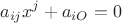 $$a_{ij}x^{j}+a_{iO}=0$$ $$a_{ij}x^{j}+a_{iO}=0$$