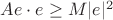 $A e \cdot e \geq M|e|^2$