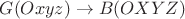 $G(Oxyz) \rightarrow B(OXYZ)$