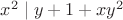 $x^2\mid y+1+xy^2$
