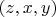 $(z,x,y)$