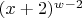 $(x+2)^{w-2}$