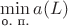$\min\limits_\text{о. п.} a(L)$