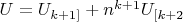 $U=U_{k+1]}+n^{k+1}U_{[k+2}$