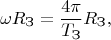 $$\omega R_\text{З} = \frac {4\pi} {T_\text{З}} R_\text{З},$$