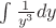 $\int\frac1{y^3}dy$