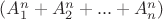 $(A_1^n+A_2^n+...+A_n^n)$