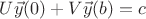 $U \vec y (0) + V \vec y(b) = c$