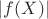 $|f(X)|$
