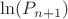 $\ln(P_{n+1})$ $\ln(P_{n+1})$