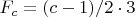$F_c=(c-1) /2 \cdot{3}$