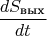 $$\frac{dS_{\text {вых}}}{dt}$$