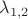 $\lambda_{1, 2}$