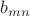 $b_{mn}$