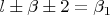$l\pm\beta\pm2=\beta_1$