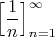 $\Big[\dfrac{1}n\Big]_{n=1}^{\infty}$
