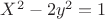 $X^2-2y^2=1$