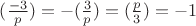 $(\frac{-3}{p})=-(\frac{3}{p})=(\frac{p}{3})=-1$