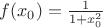 $f(x_0)=\frac1{1+x_0^2}$