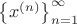 ${\left\{ x^{(n)} \right\}}_{n=1}^\infty$