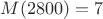 $M(2800)=7$