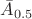 $\bar A_{0.5}$