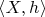 $\left<X, h\right>$