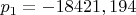 $p_1=-18421,194$
