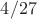$4/27$