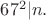 $67^2|n.$