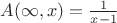 $A(\infty, x) = \frac{1}{x-1}$