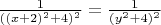 $\frac{1}{((x+2)^2+4)^2}=\frac{1}{(y^2+4)^2}$
