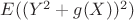 $E((Y^2 + g(X))^2)$