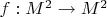$f:M^2\to M^2$