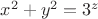 $x^2+y^2=3^z$