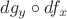 $dg_y \circ df_x$