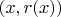 $(x,r(x))$