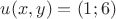 $\operatorname{\grad}u(x,y) =(1;6)$