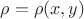 $\rho=\rho(x, y)$