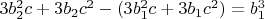 $3b_2^2c+3b_2c^2-(3b_1^2c+3b_1c^2)=b_1^3$