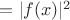 $=|f(x)|^2$