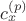 $c_x^{(p)}$