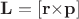 $\mathbf{L} = [ \mathbf{r} {\times} \mathbf{p} ]$