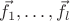 $\vec{f_1},\ldots,\vec{f_l}$