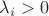 $\lambda_i>0$