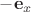 $-\mathbf e_x$